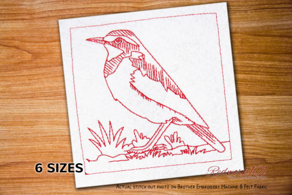 African Pied Wagtail Redwork: A Designer’s Review for Handmade Gifts