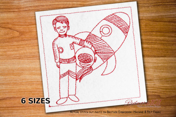Astronaut Beside Rocket Bluework Design Review