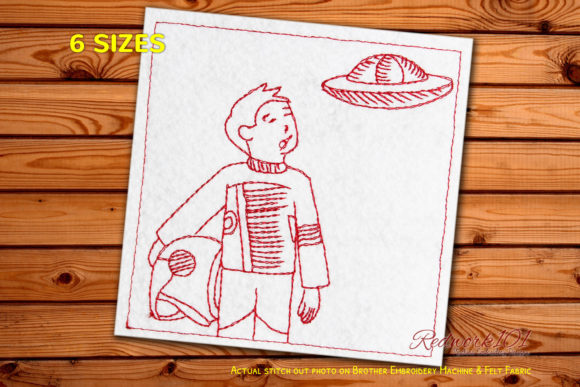 Astronaut in Space Suit with Helmet: A Unique Embroidery Design for Business Branding