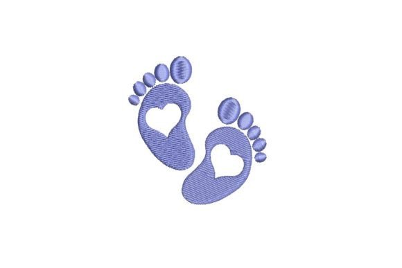 Baby Feet with Hearts: A Craft Fair Embroidery Gem