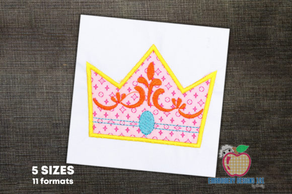 Birthday Crown Applique: A Versatile Design for Handmade Gift Perfection