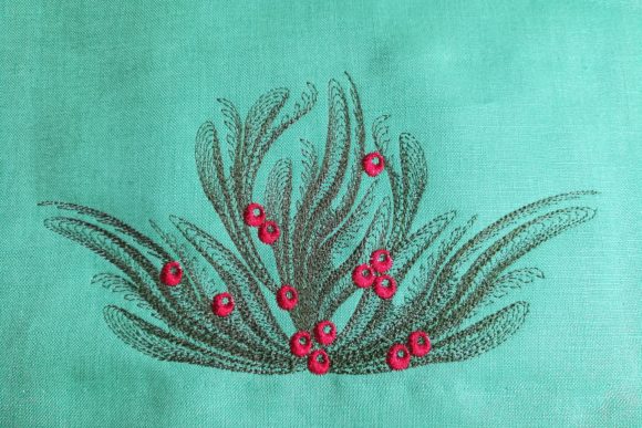 Christmas Spray: A Light Stitch Design for Holiday Sales