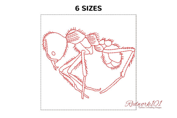 Close Up of Ant Bluework: A Unique Bug-Inspired Embroidery for Personalized Gifts