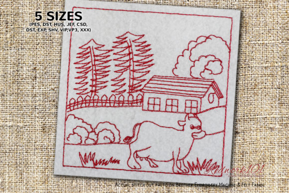Cow in Village: A Boutique Apparel Embroidery Review