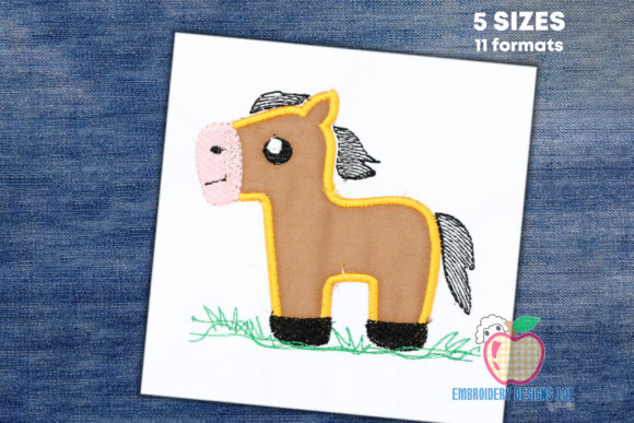 Cute Pony Horse Applique: A Designer’s Review for Business Embroidery