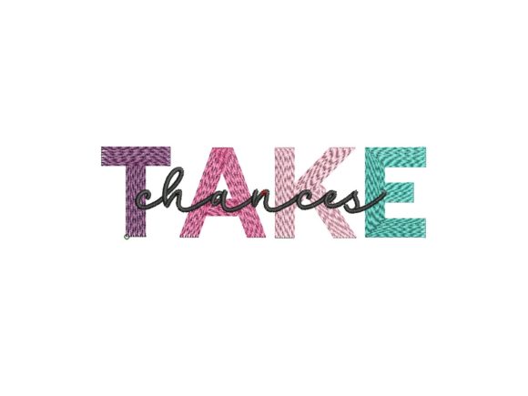 Take Chances: A Bold Statement for Modern Embroidery Projects